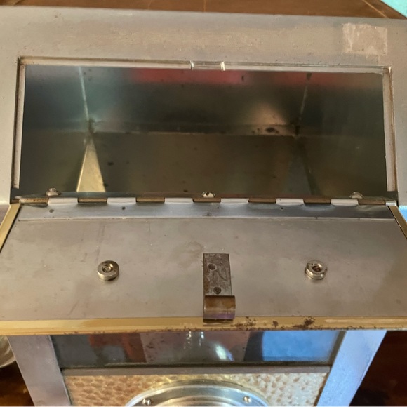 Rare Vintage 1970s Hammered Copper Coffee Bean Dispencer - Picture 2 of 8